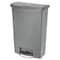 Rubbermaid Commercial Slim Jim Resin Step-On Container, Front Step Style, 24 gal, Gray 1883606 - alternate 2